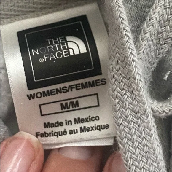 Grey and Maroon North Face Hoodie woman’s Med - Picture 4 of 6